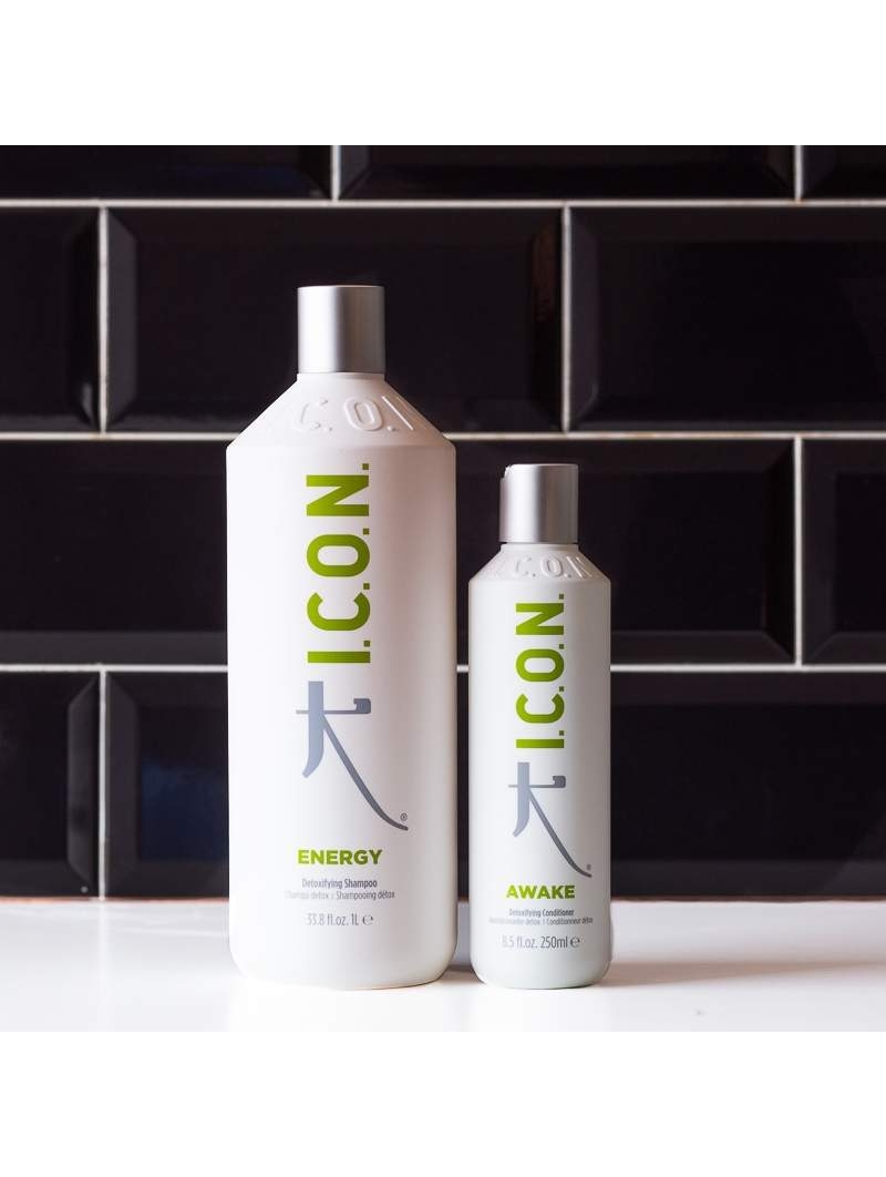 ICON Detox ENERGY Shampoo 1000 ml + Awake Conditioner 250 ml