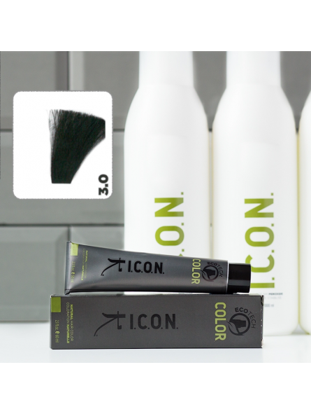Tinte ICON Color Castaño Oscuro 3.0 sin alcohol, amoníaco ni ppd