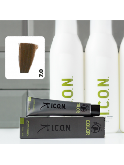 Vopsea de păr ICON Color Blonde 7.0 fără alcool, amoniac sau PPD