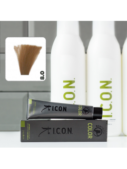 Vopsea ICON Color Blond Deschis 8.0 fără alcool, amoniac sau PPD