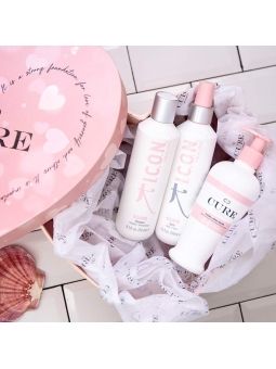 Pack ICON Cure caja Corazón - Champu Serum y Spray