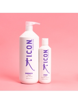 Pack d'hydratation ICON : shampooing Drench 1000 ml + après-shampooing gratuit 250 ml