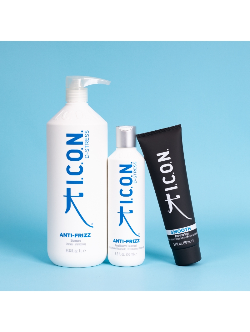 Pack ICON Anti-Frizz Shampoo 1000ml + Conditioner 250ml + Smooth Balm 150ml