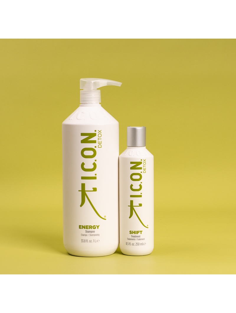 Pack ICON Detox : Champu Energy 1000ml + Traitement Shift 250ml