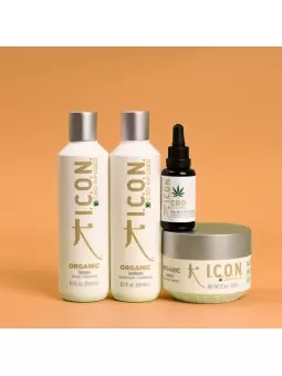 Pachet ICON Organic: Șampon, Balsam, Tratament și Ulei