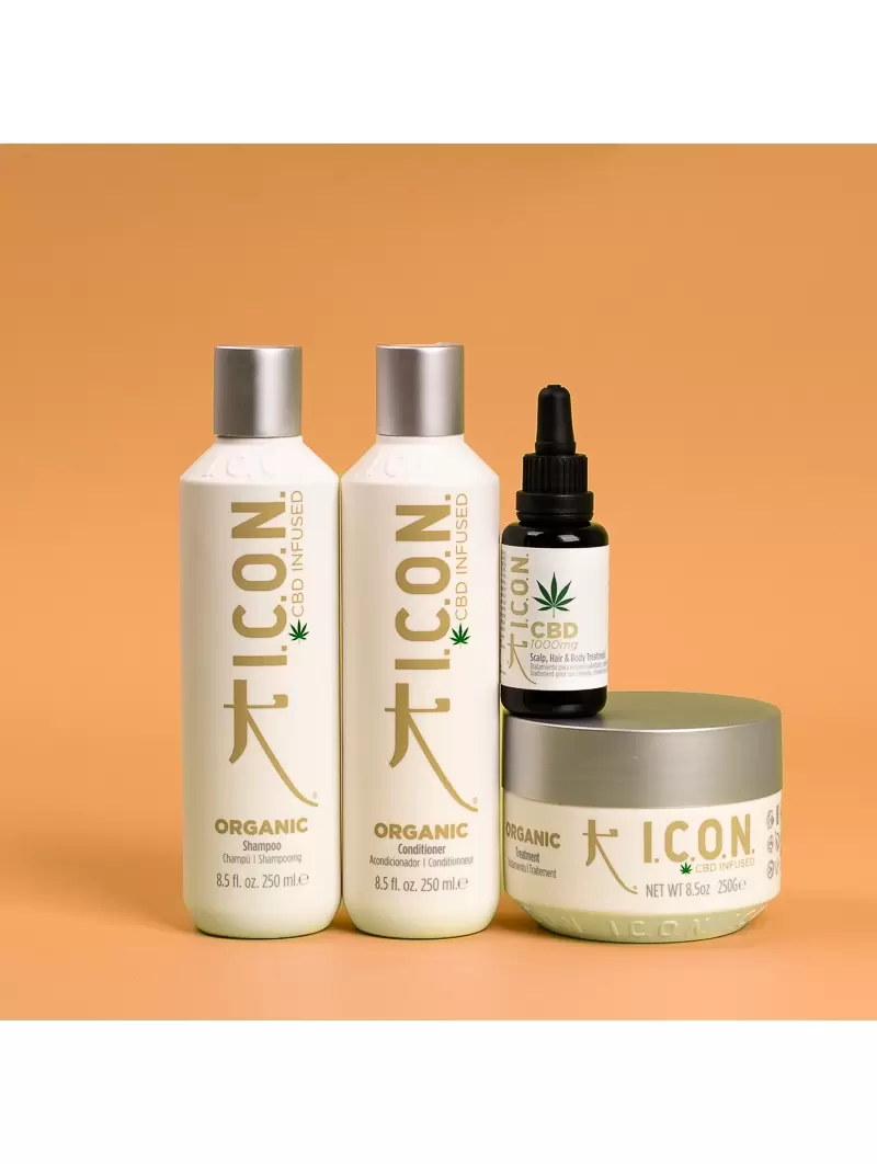Pachet ICON Organic: Șampon, Balsam, Tratament și Ulei