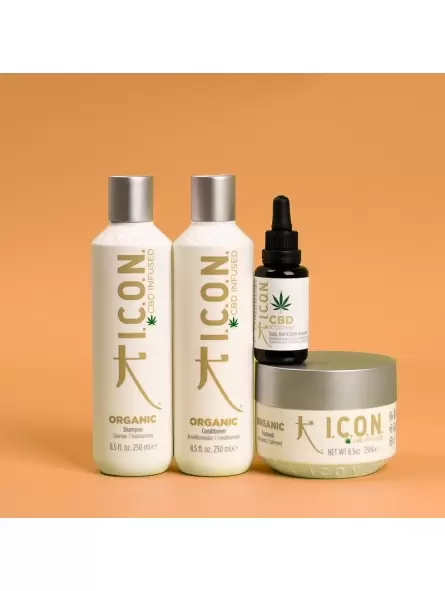 Pachet ICON Organic: Șampon, Balsam, Tratament și Ulei