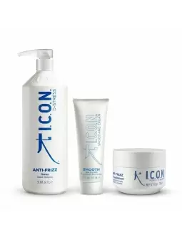 Pack ICON Antiencrespamiento Champú 1000ml + Acondicionador 250ml + Bálsamo Smooth 150ml
